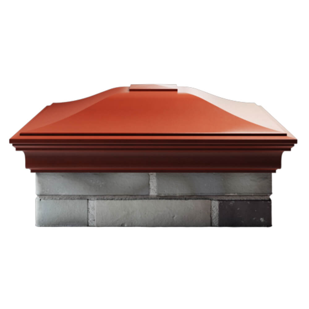 Колпак Zking Монблан Красный на столб 2х2 кирпича (515х515мм) в Крымске фото