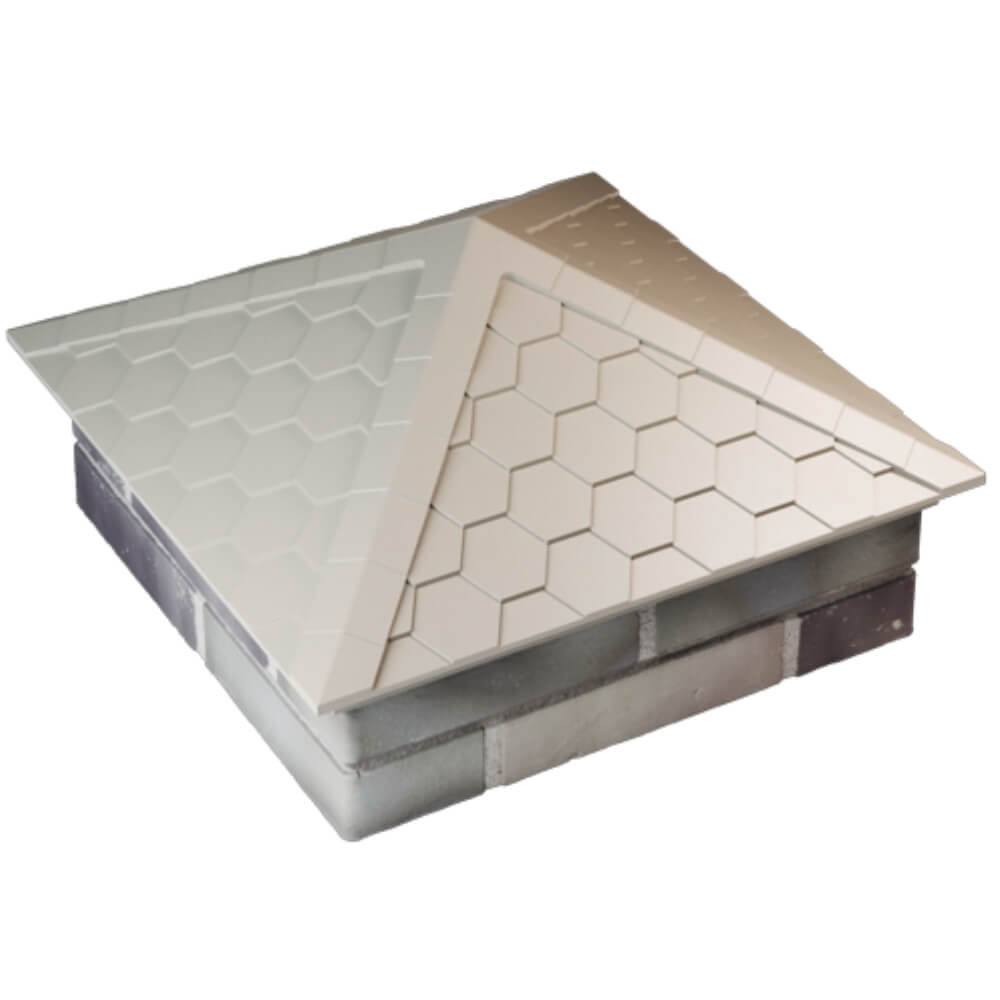 Колпак Zking Эверест Бежевый на столб 2х2 кирпича (535х535мм) Крымск фото