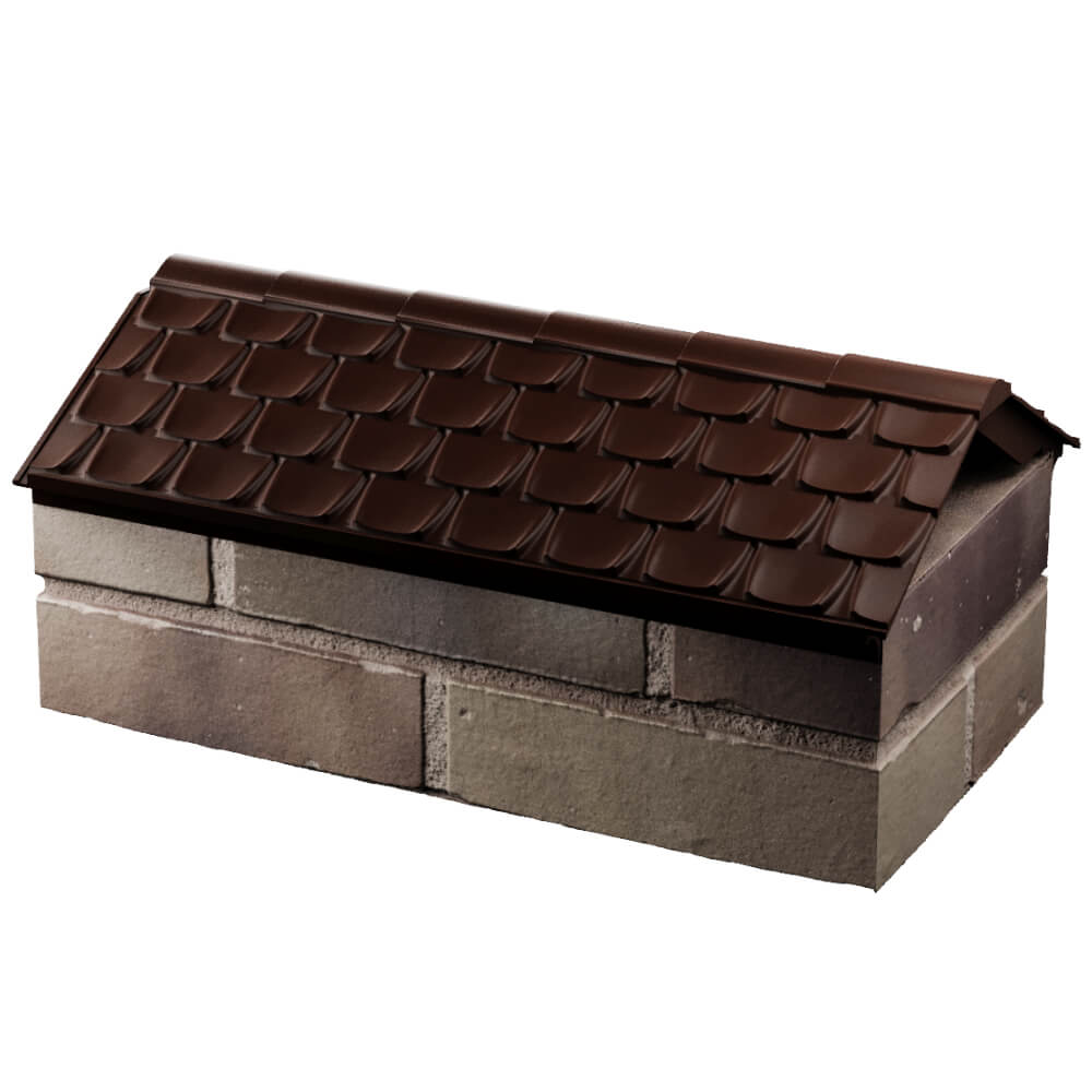 Парапет Zking Эльбрус Коричневый с посадкой на 1 кирпич (255мм) в Крымске фото