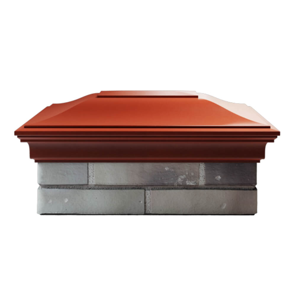 Колпак Zking Монблан Красный на столб 2х1.5 кирпича (515х385мм) в Крымске фото
