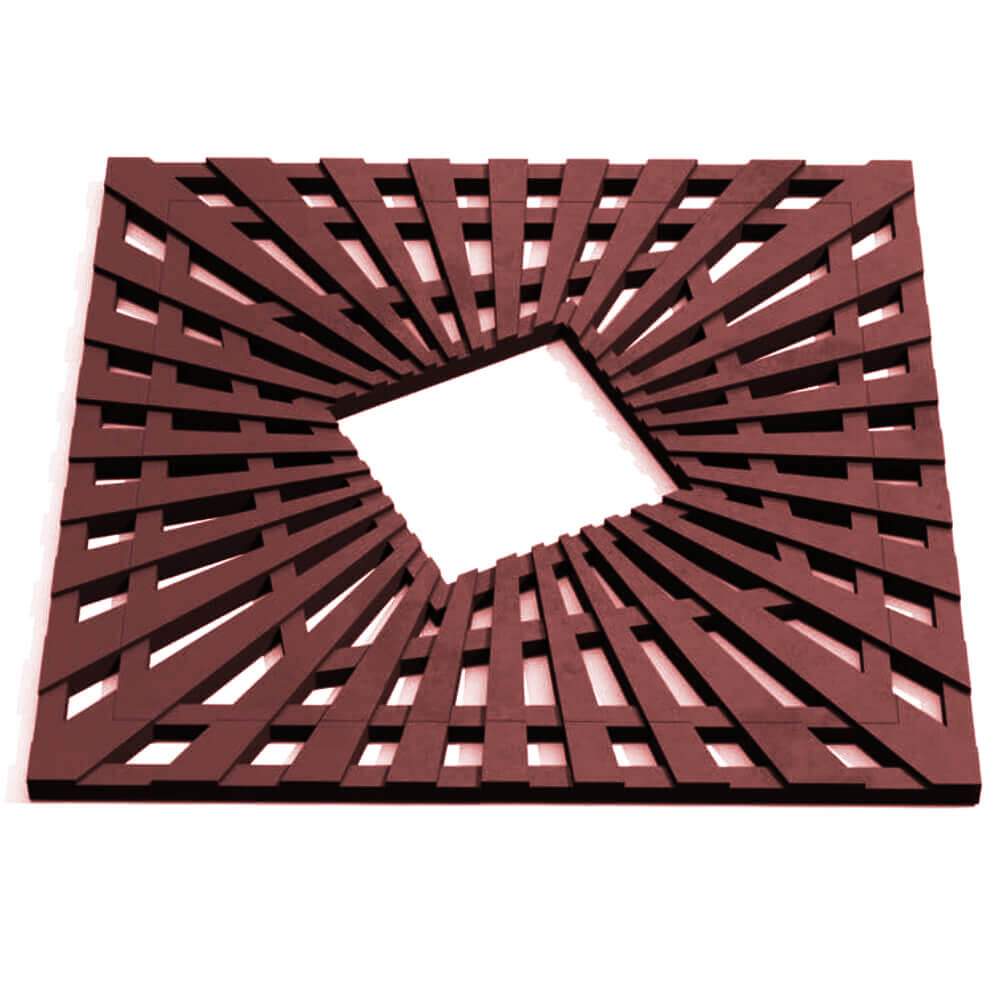 Приствольная решетка для дерева ZKING ATMOSPHERE 1.2х1.2м Коричневая Крымск фото