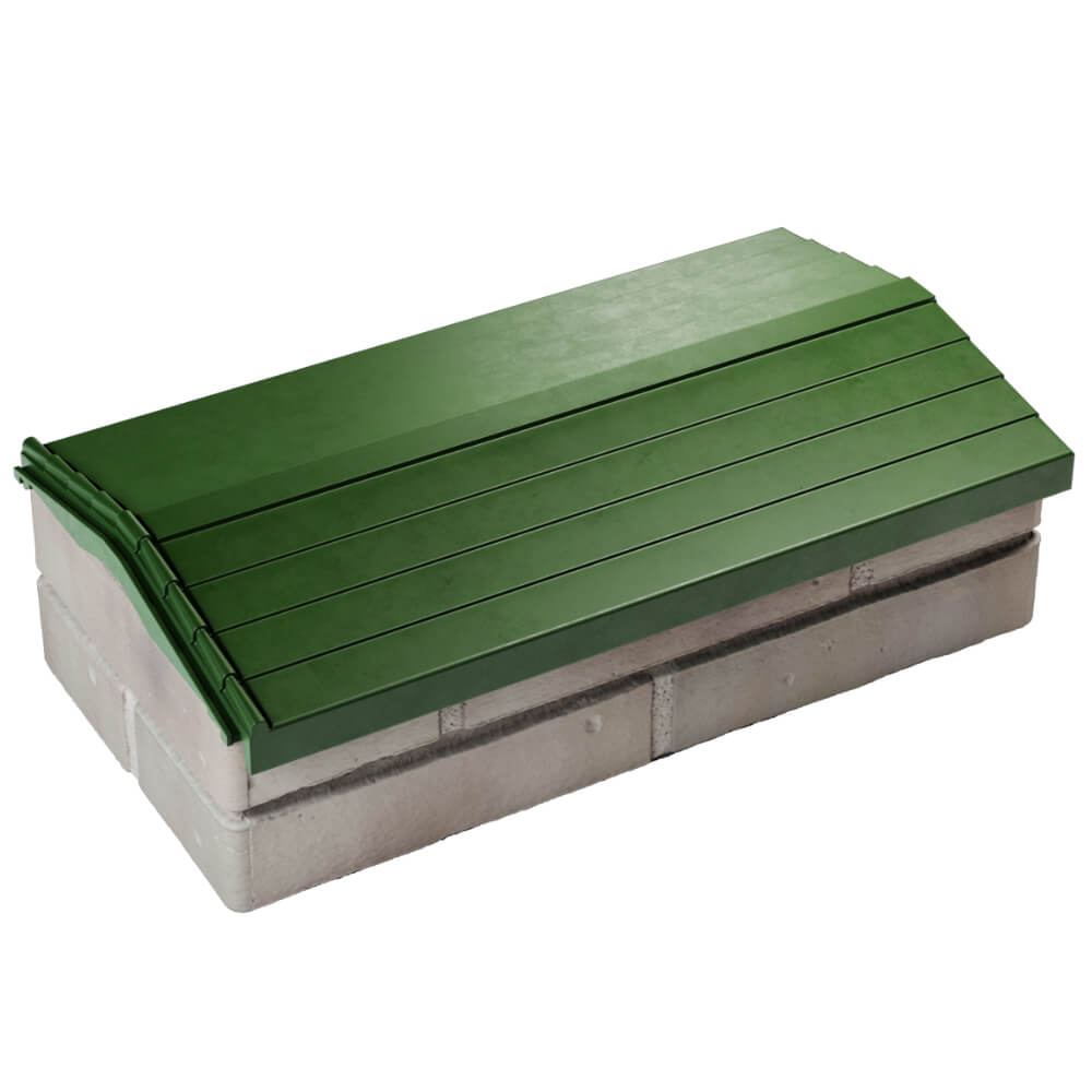 Парапет Zking Бона ХайТек Зеленый с посадкой на 1 кирпич (200/225/255мм) в Крымске фото