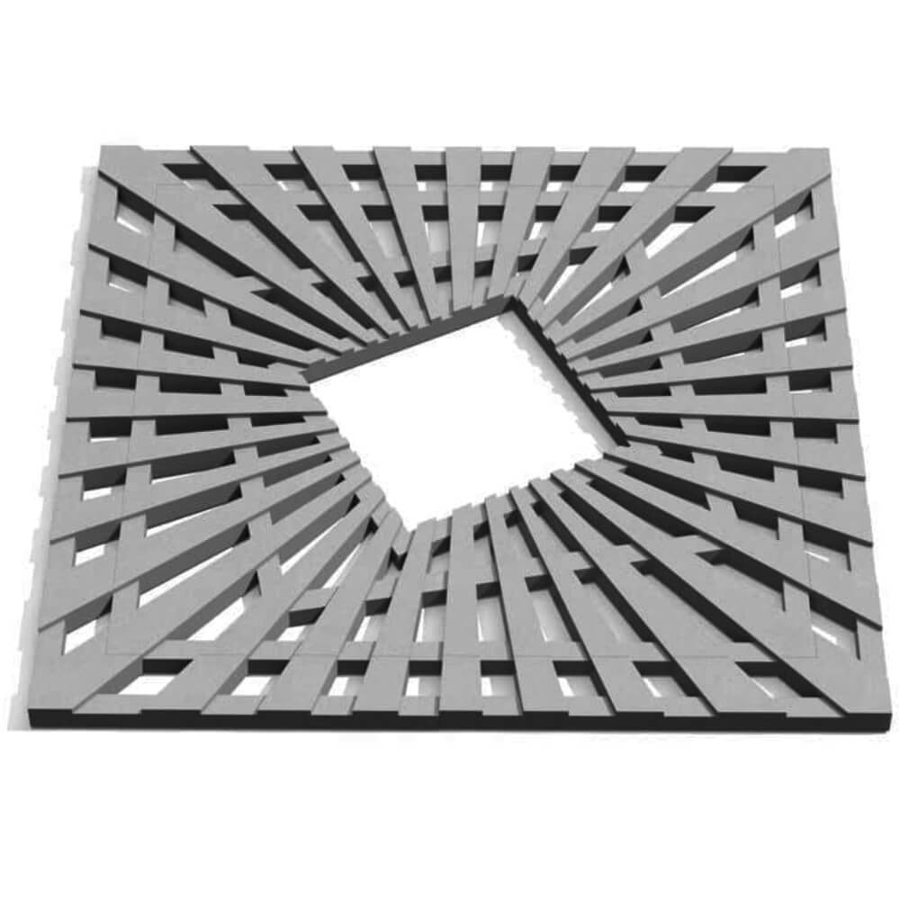 Приствольная решетка для дерева ZKING ATMOSPHERE 1.2х1.2м Серая Крымск фото