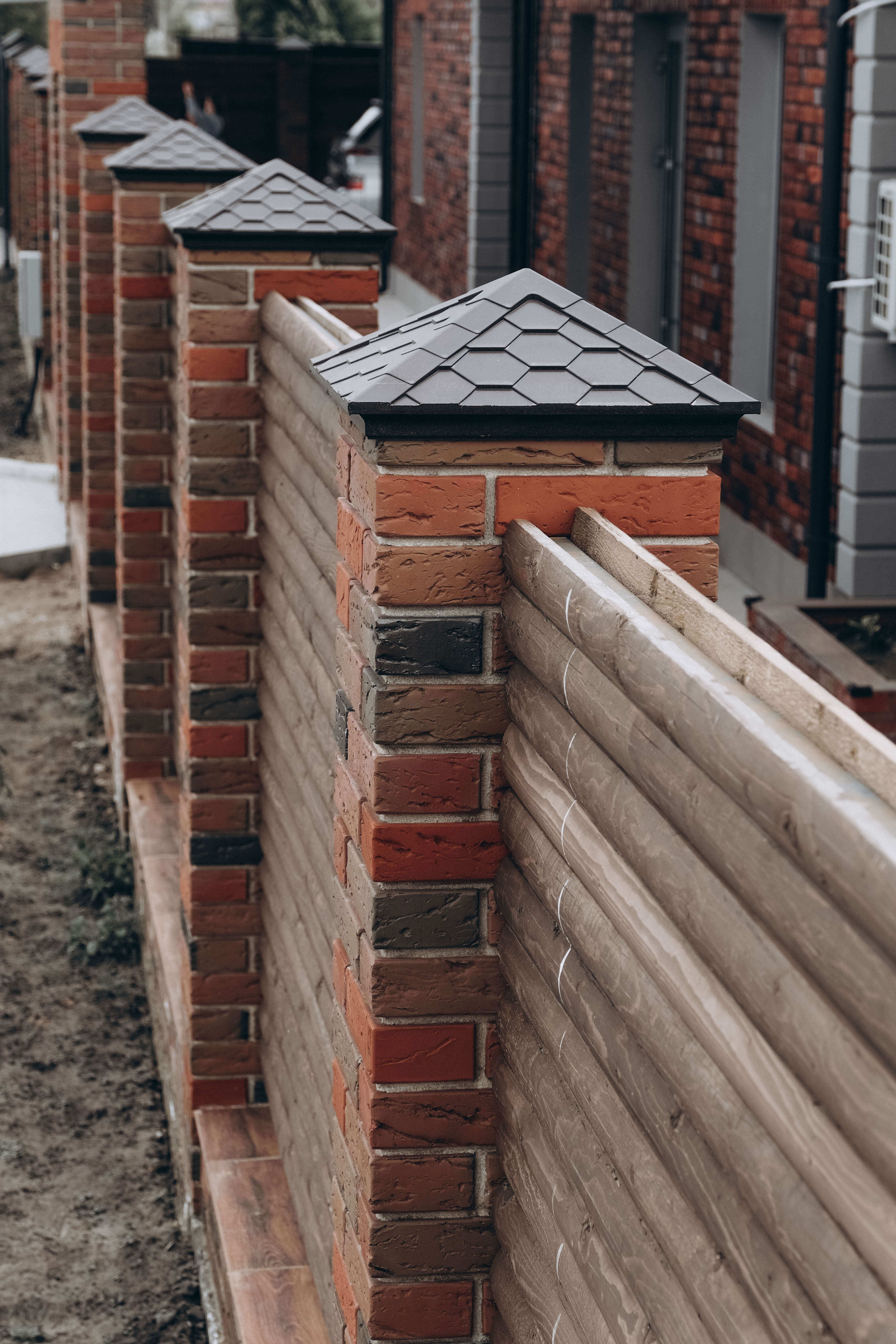 Колпак Zking Эверест Коричневый на столб 1.5х1.5 кирпича (390х390мм) в Крымске фото