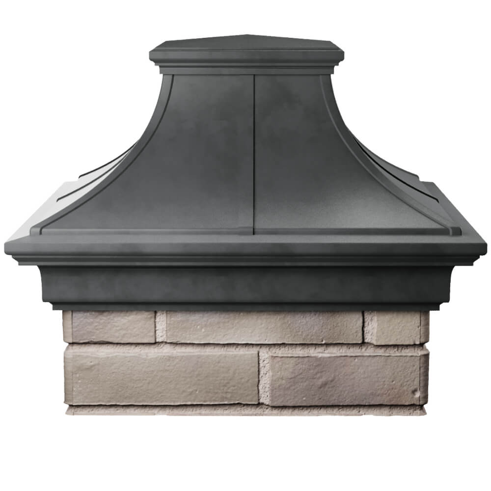 Колпак Zking Монблан Премиум Серый на столб 1.5х1.5 кирпича (385х385мм) Крымск фото