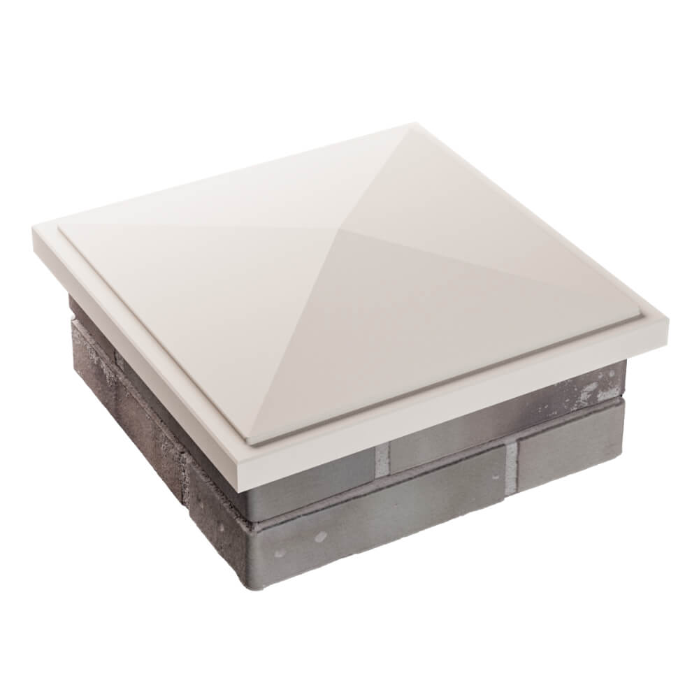 Колпак Zking БонаМоно Бежевый на столб 1.5х1.5 кирпича (385х385, 400х400мм) в Крымске фото