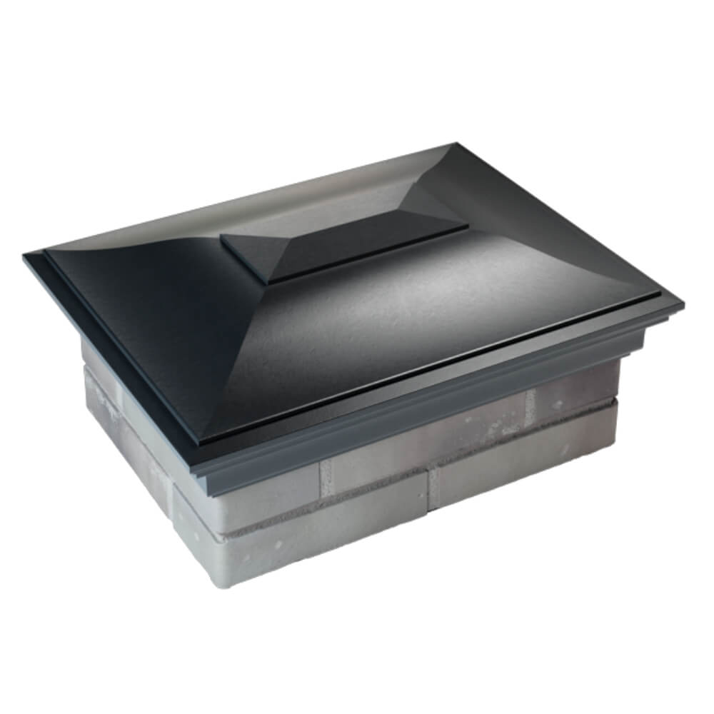 Колпак Zking Монблан Черный на столб 2х1.5 кирпича (515х385мм) Крымск фото