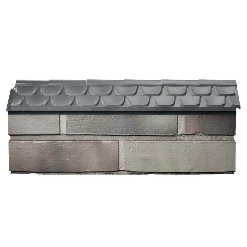 Парапет Zking Эльбрус Серый с посадкой на 0.5 кирпича (130мм) в Крымске фото