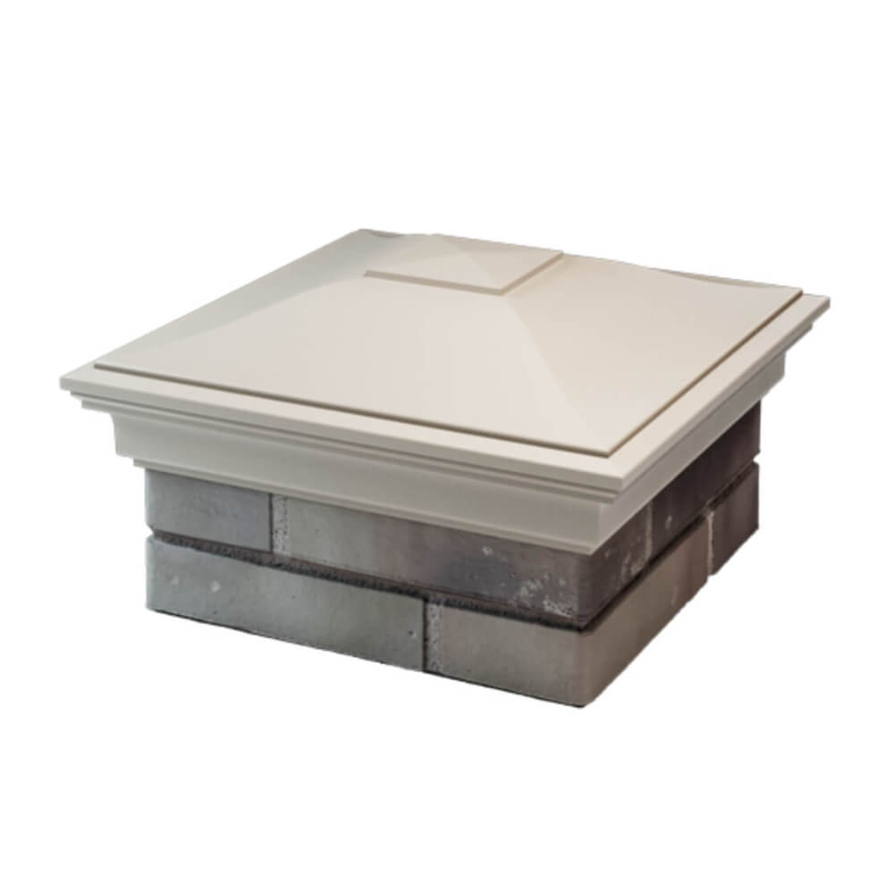 Колпак Zking Монблан Бежевый на столб 1.5х1.5 еврокирпича 0.7НФ (355х355мм) в Крымске фото