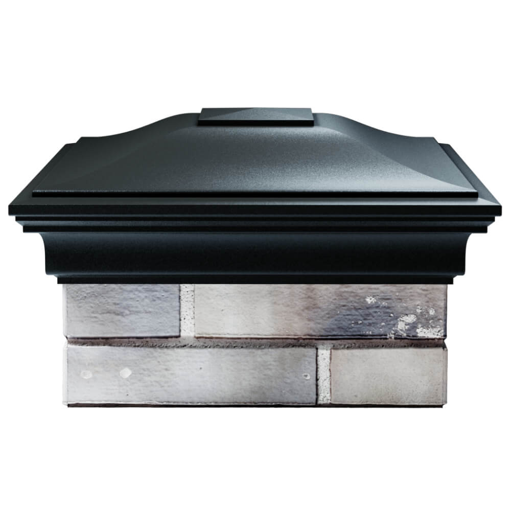 Колпак Zking Монблан Черный на столб 1.5х1.5 кирпича (385х385мм) Крымск фото