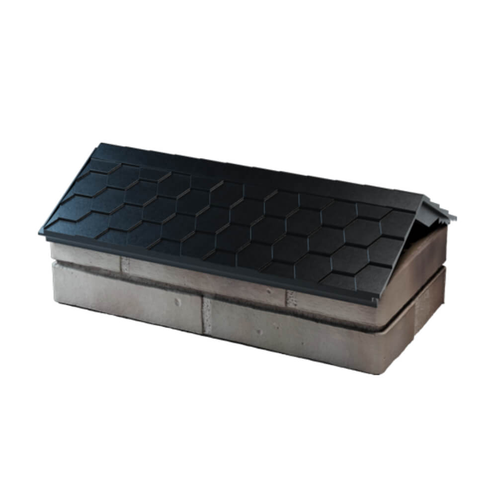 Парапет Zking Эверест Черный с посадкой на 1 кирпич (200/225/255мм) в Крымске фото