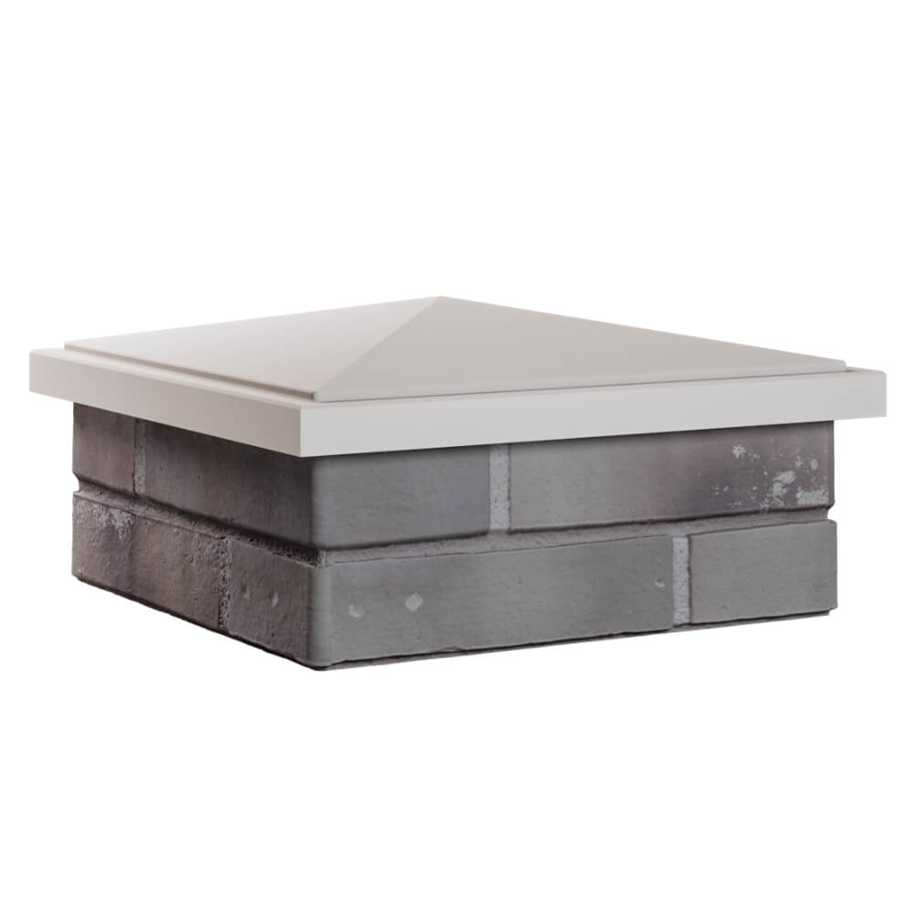 Колпак Zking БонаМоно Бежевый на столб 1.5х1.5 кирпича (385х385, 400х400мм) в Крымске фото