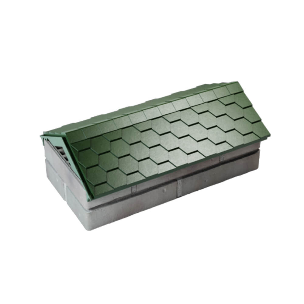 Парапет Zking Эверест Зеленый с посадкой на 1 кирпич (200/225/255мм) в Крымске фото