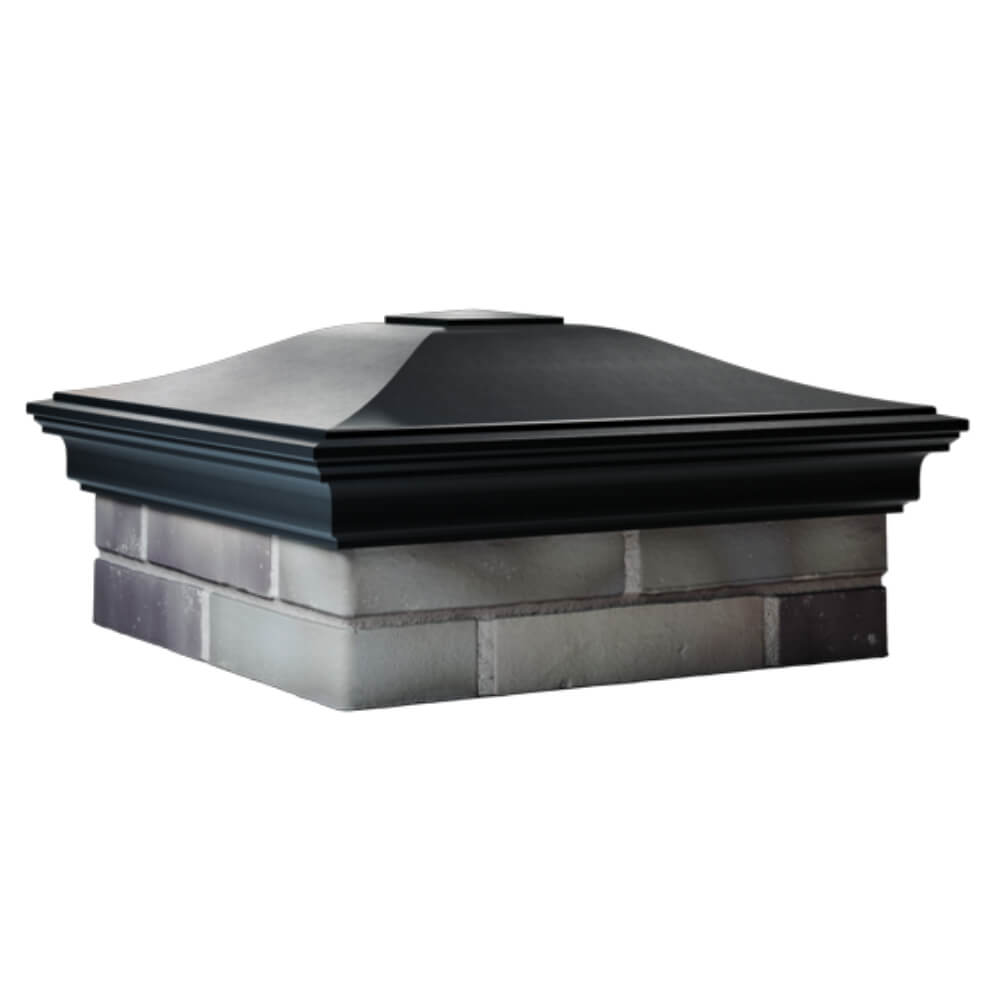 Колпак Zking Монблан Черный на столб 2х2 кирпича (515х515мм) в Крымске фото