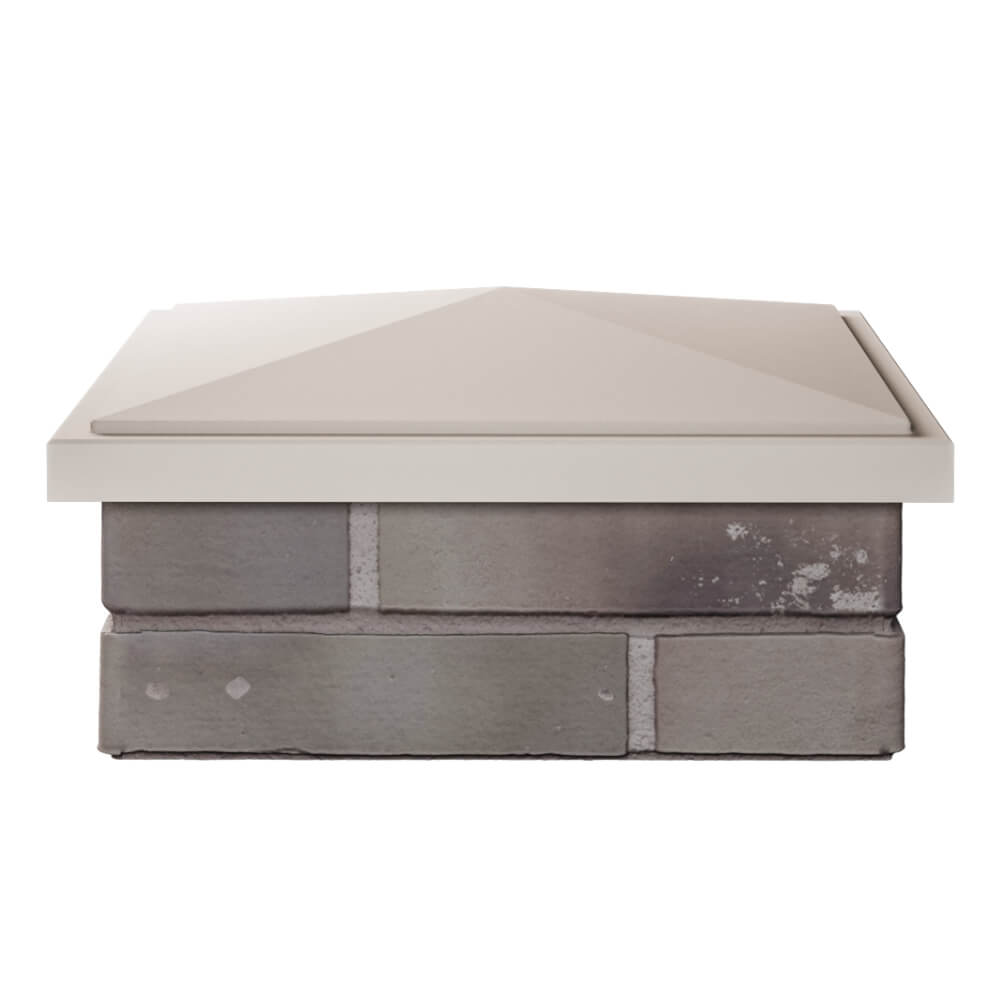 Колпак Zking БонаМоно Бежевый на столб 1.5х1.5 кирпича (385х385, 400х400мм) Крымск фото