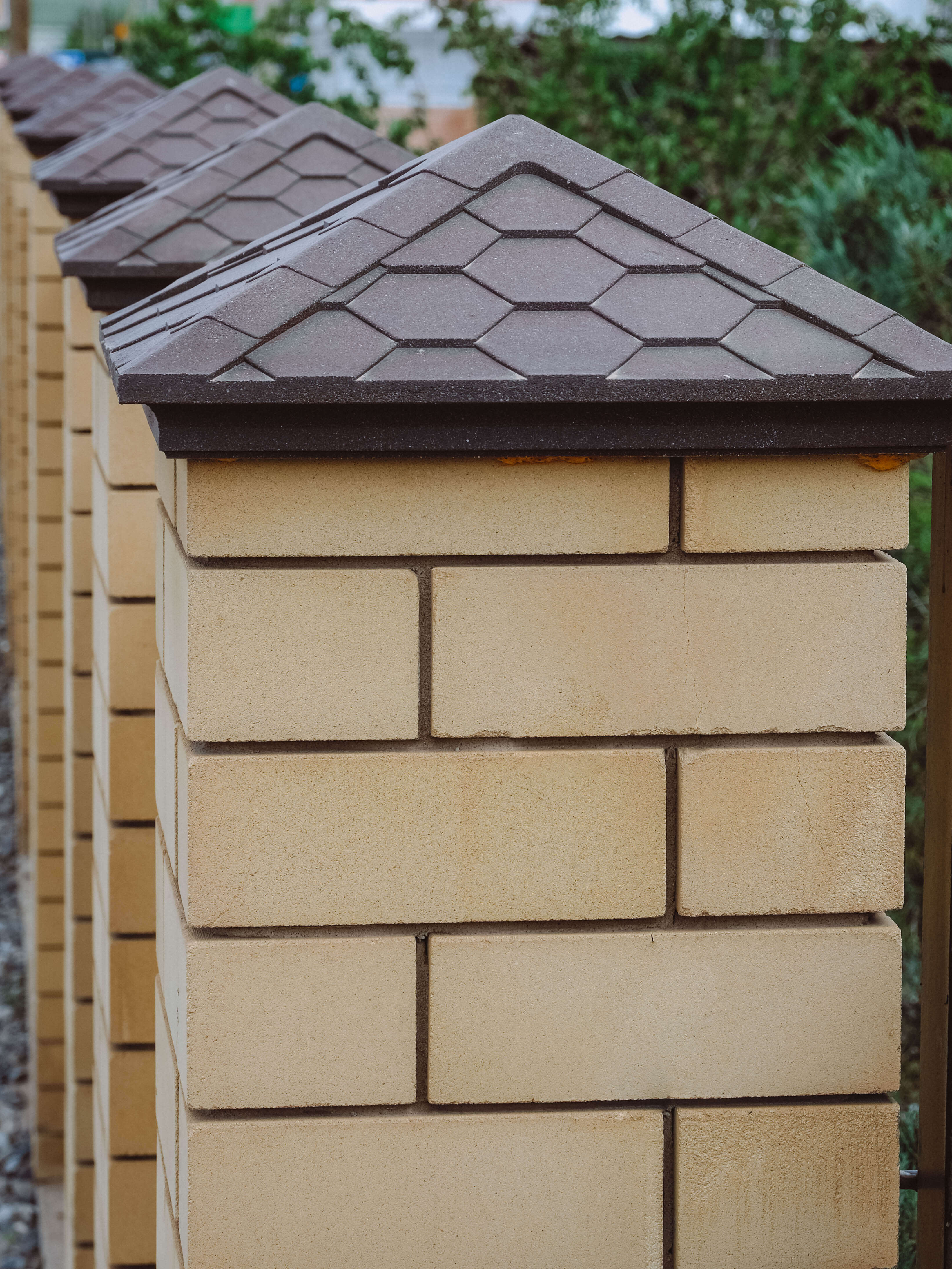 Колпак Zking Эверест Коричневый на столб 1.5х1.5 кирпича (390х390мм) в Крымске фото