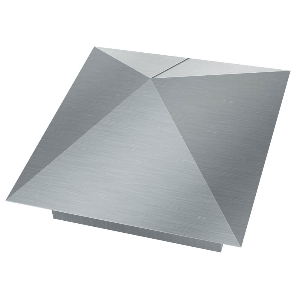 Колпак металлический 380х380мм оцинкованный заборный Крымск фото