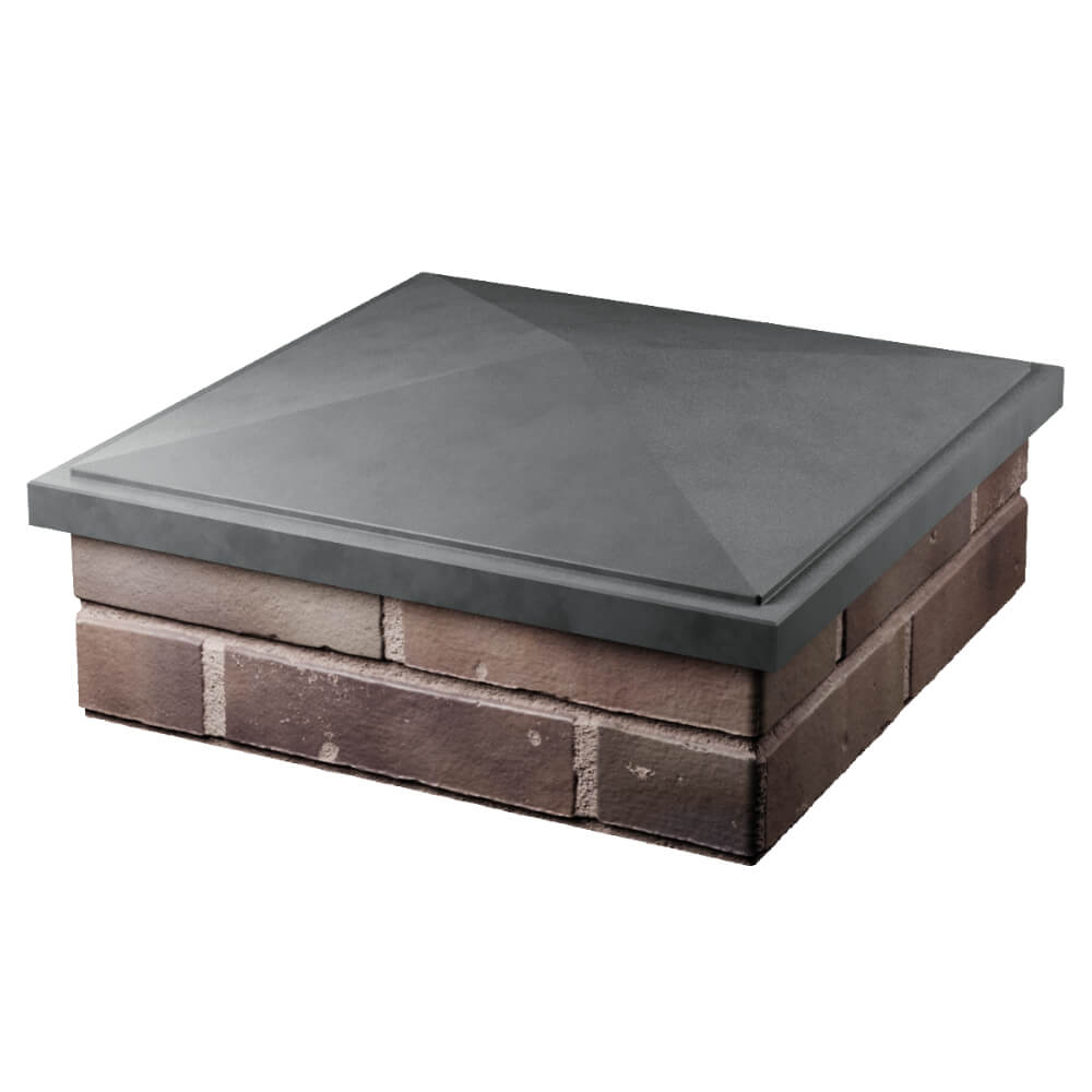 Колпак Zking БонаМоно Серый на столб 2х2 кирпича (515х515, 530х530мм) в Крымске фото