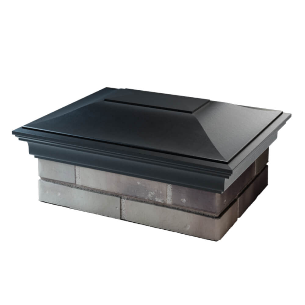 Колпак Zking Монблан Черный на столб 2х1.5 кирпича (515х385мм) в Крымске фото