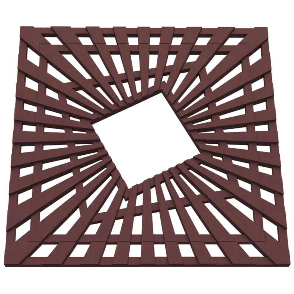 Приствольная решетка для дерева ZKING ATMOSPHERE 1.2х1.2м Коричневая в Крымске фото