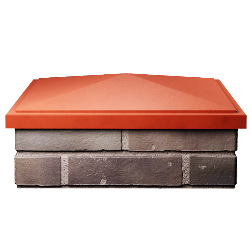 Колпак Zking БонаМоно Красный на столб 2х2 кирпича (515х515, 530х530мм) Крымск фото