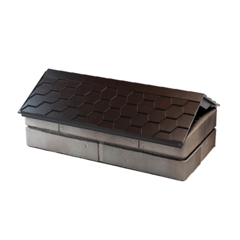 Парапет Zking Эверест Коричневый с посадкой на 1 кирпич (200/225/255мм) в Крымске фото