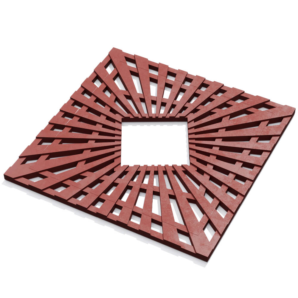 Приствольная решетка для дерева ZKING ATMOSPHERE 1.2х1.2м Красная в Крымске фото