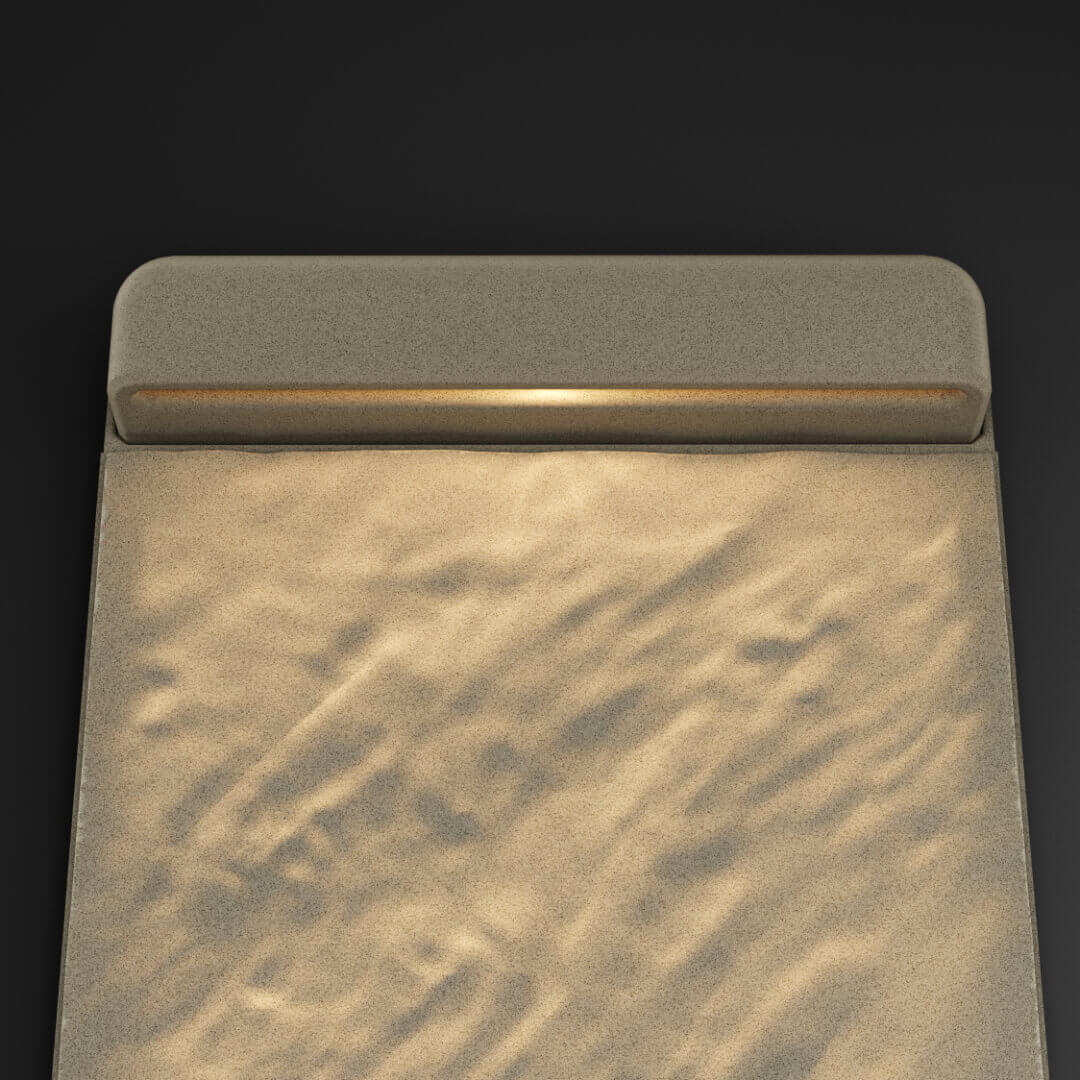 LED Светильник для шаговой плиты STONE Светлая Галька 330х75х98мм в Крымске фото