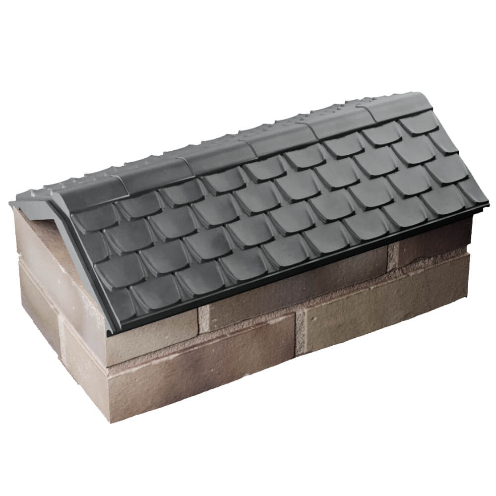 Парапет Zking Эльбрус Серый с посадкой на 1 кирпич (255мм) в Крымске фото