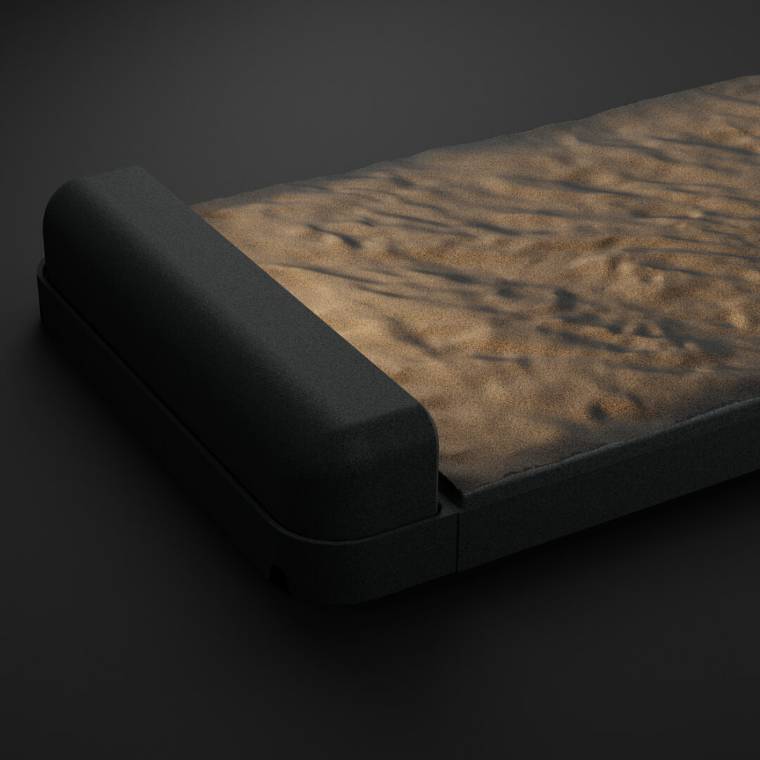 LED Светильник для шаговой плиты STONE Графитовый Серый 330х75х98мм в Крымске фото