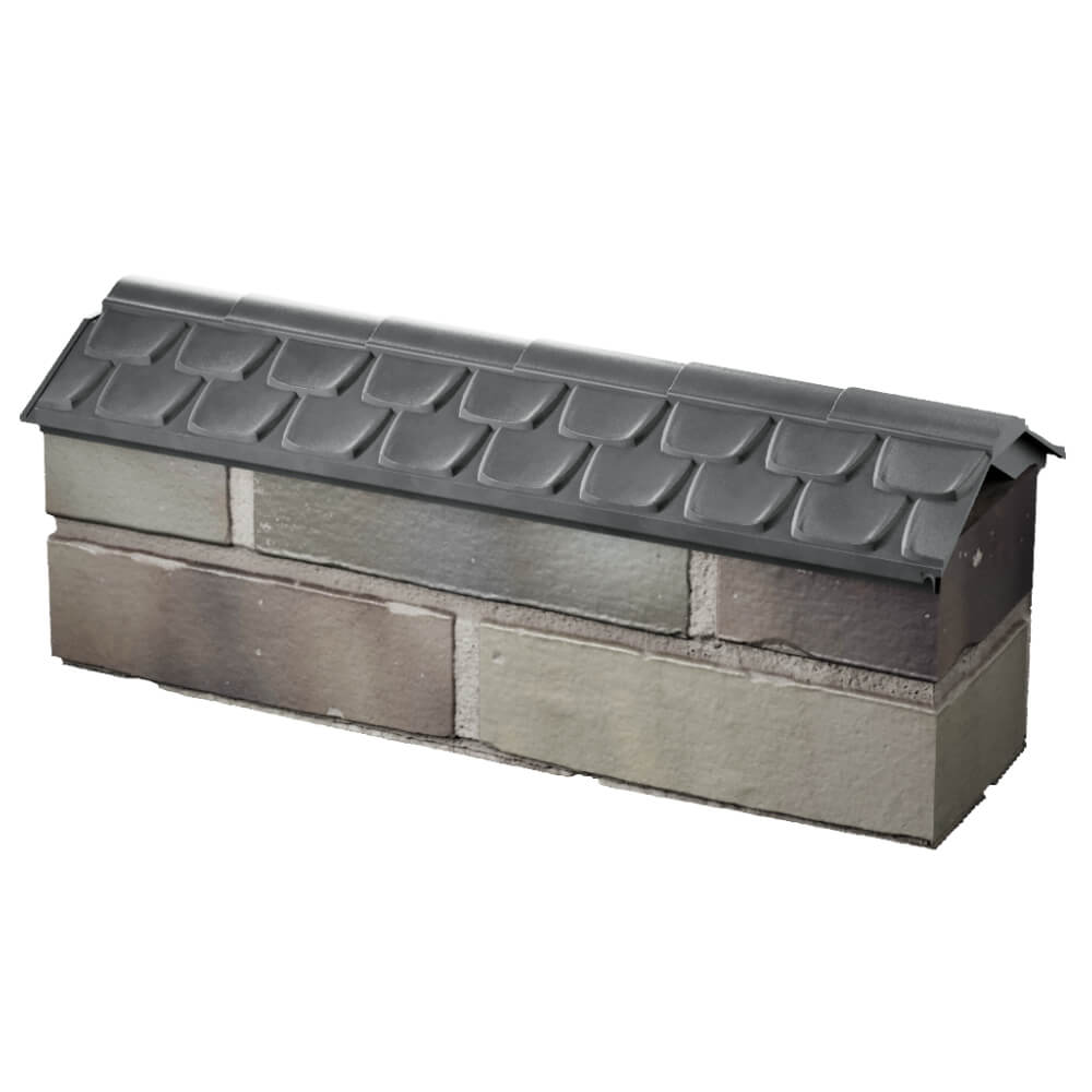 Парапет Zking Эльбрус Серый с посадкой на 0.5 кирпича (130мм) в Крымске фото