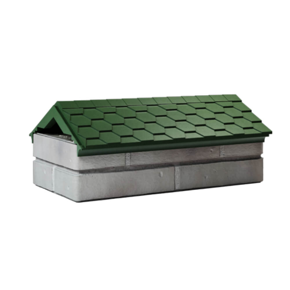 Парапет Zking Эверест Зеленый с посадкой на 1 кирпич (200/225/255мм) Крымск фото