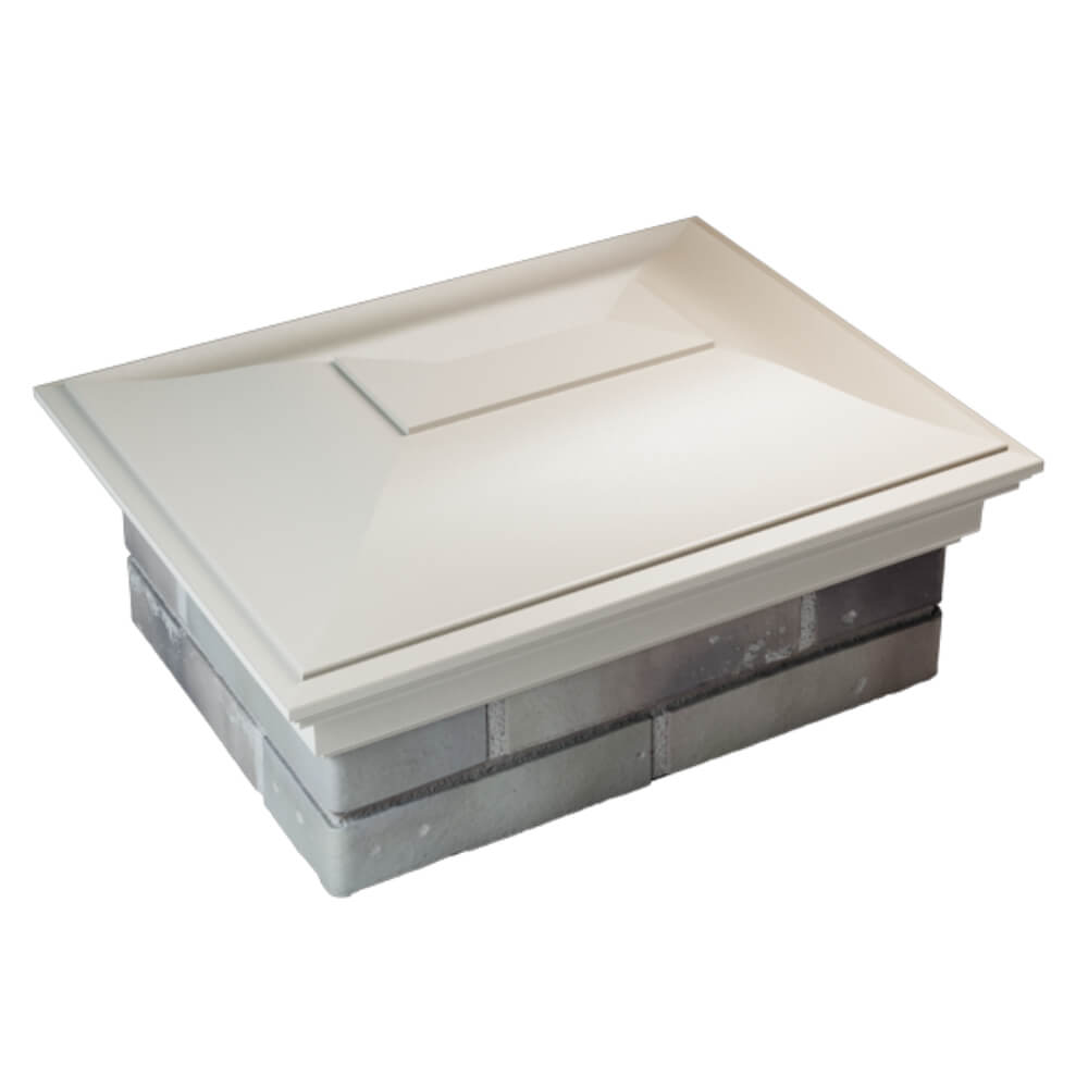 Колпак Zking Монблан Бежевый на столб 2х1.5 кирпича (515х385мм) Крымск фото