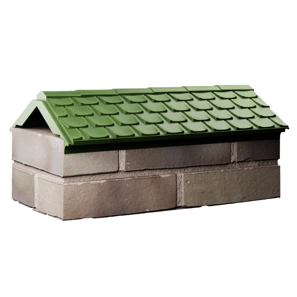 Парапет Zking Эльбрус Зеленый с посадкой на 1 кирпич (255мм) Крымск фото