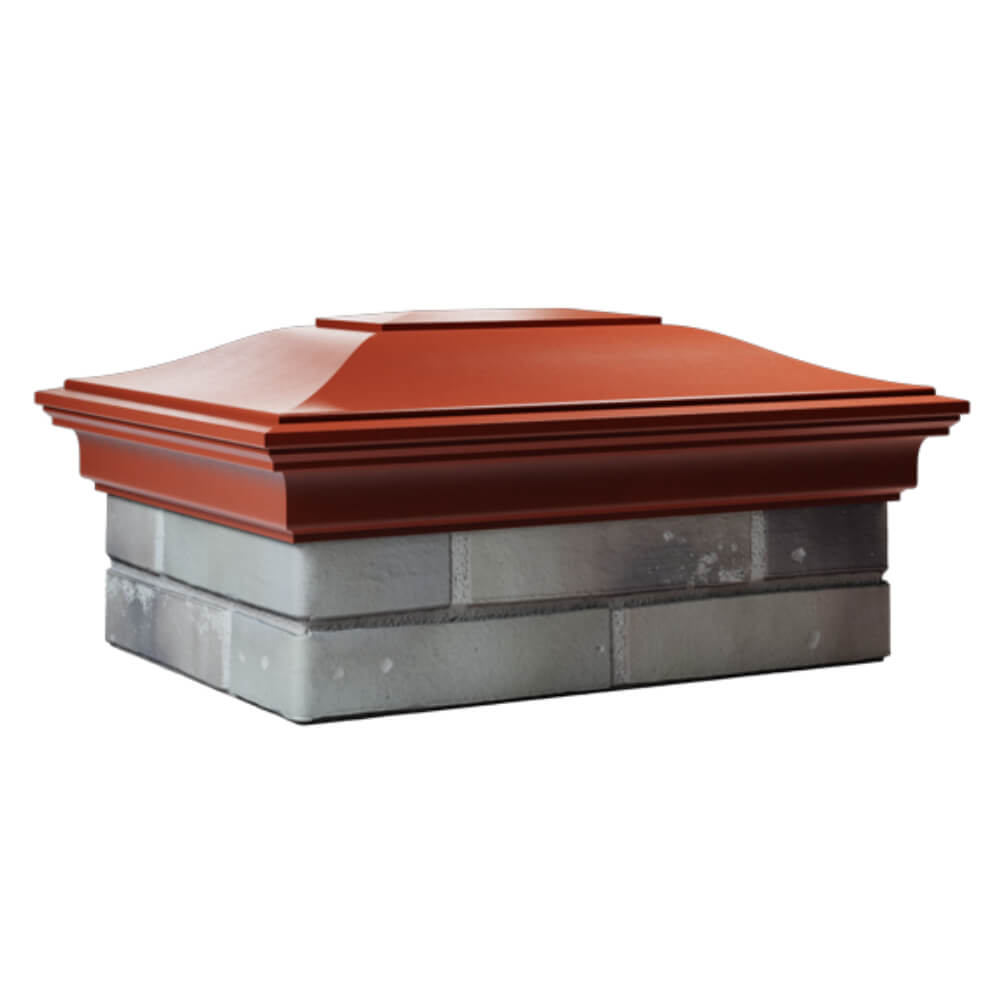 Колпак Zking Монблан Красный на столб 2х1.5 кирпича (515х385мм) в Крымске фото