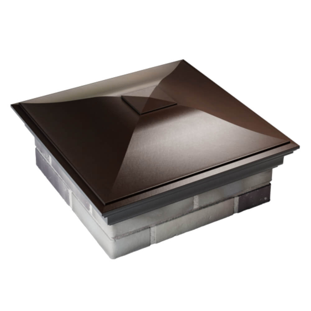 Колпак Zking Монблан Коричневый на столб 2х2 кирпича (515х515мм) Крымск фото