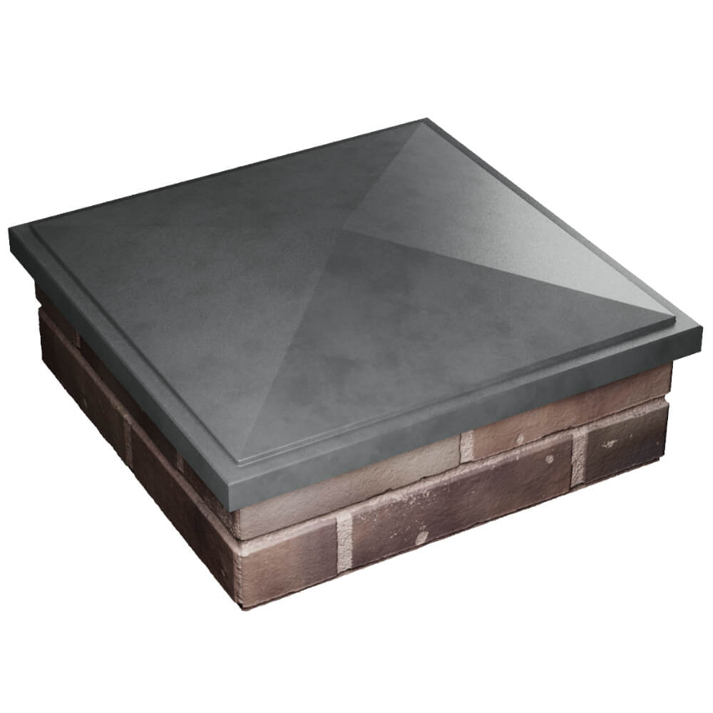 Колпак Zking БонаМоно Серый на столб 2х2 кирпича (515х515, 530х530мм) в Крымске фото