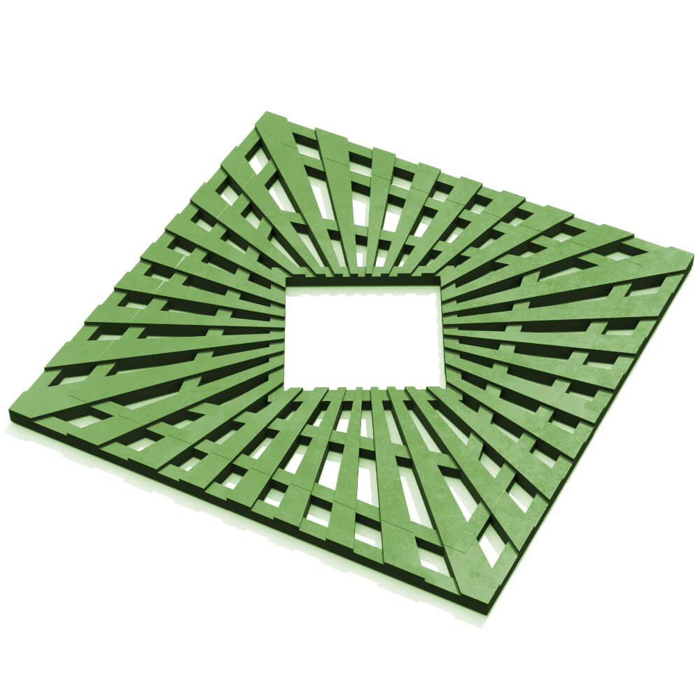 Приствольная решетка для дерева ZKING ATMOSPHERE 1.2х1.2м Зеленая в Крымске фото