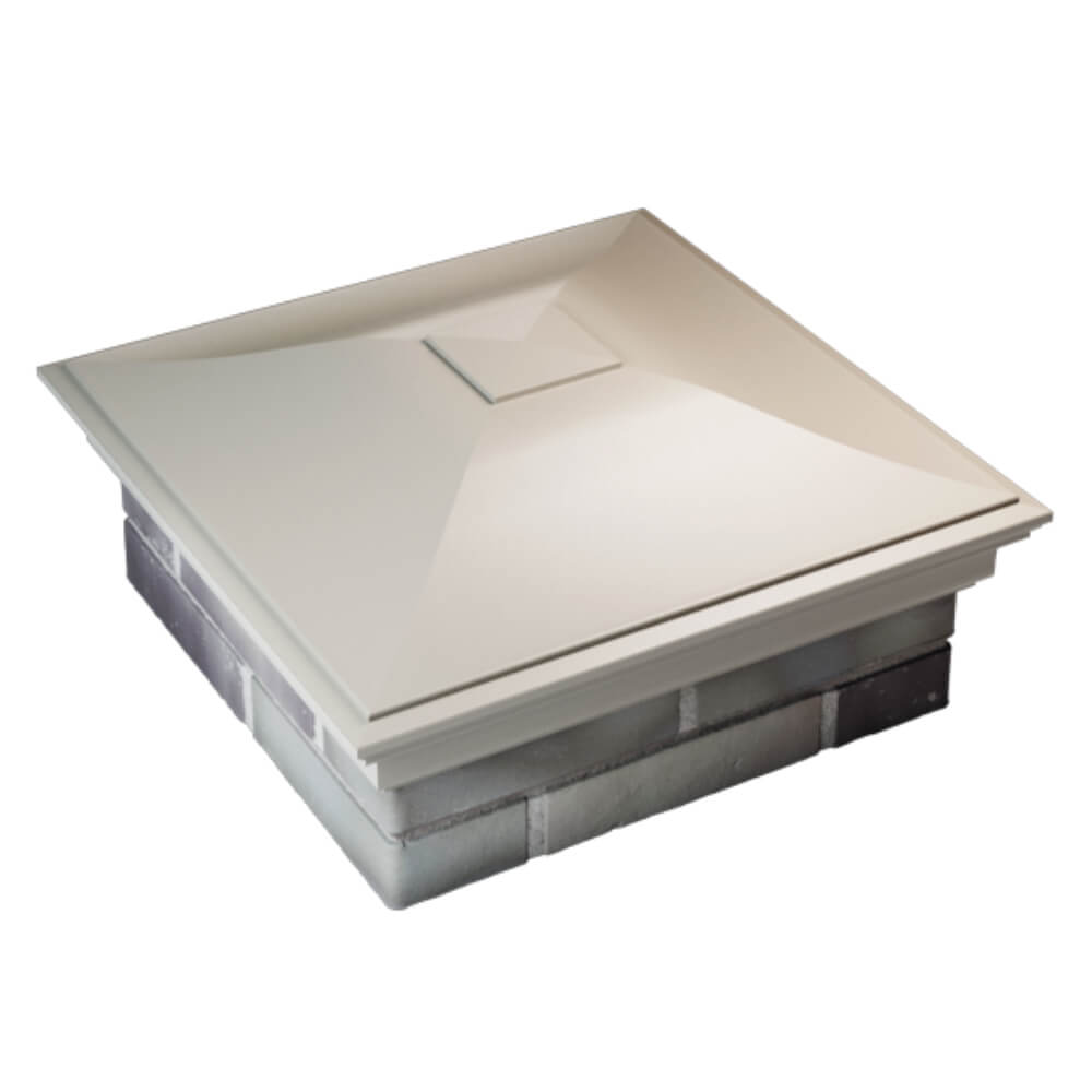 Колпак Zking Монблан Бежевый на столб 2х2 кирпича (515х515мм) Крымск фото