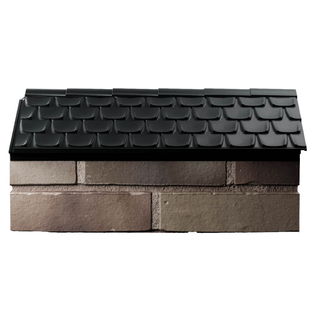 Парапет Zking Эльбрус Черный с посадкой на 1 кирпич (255мм) в Крымске фото