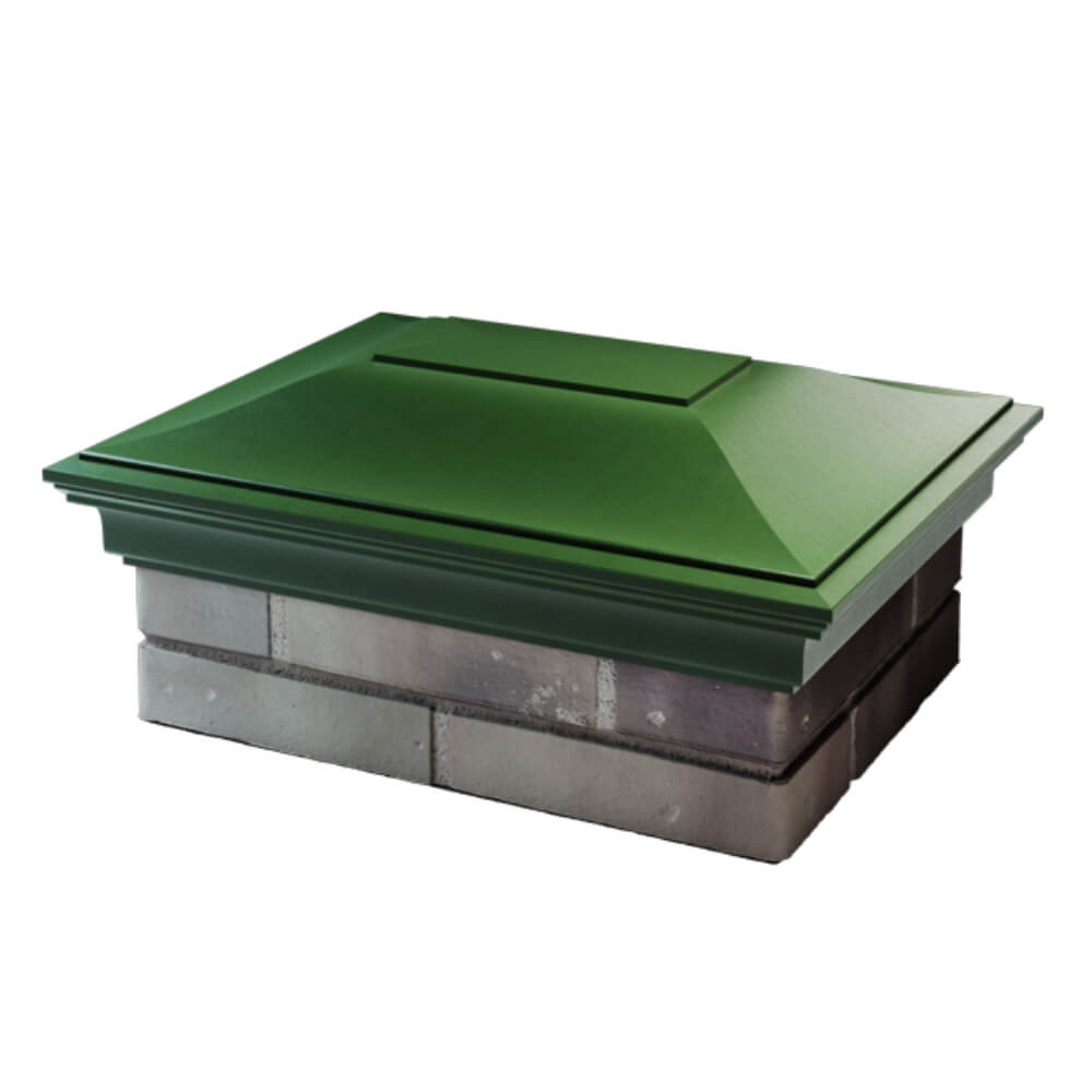 Колпак Zking Монблан Зеленый на столб 2х1.5 кирпича (515х385мм) в Крымске фото