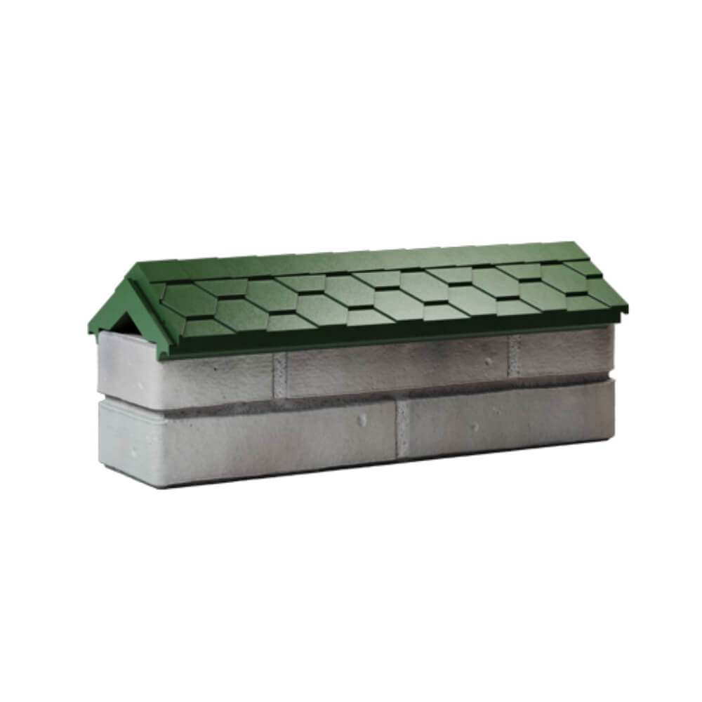 Парапет Zking Эверест Зеленый с посадкой на 0.5 кирпича (130мм) Крымск фото