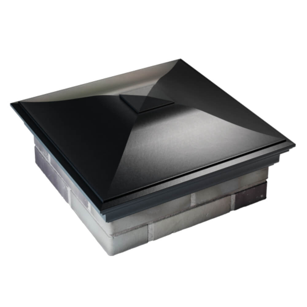 Колпак Zking Монблан Черный на столб 2х2 кирпича (515х515мм) Крымск фото