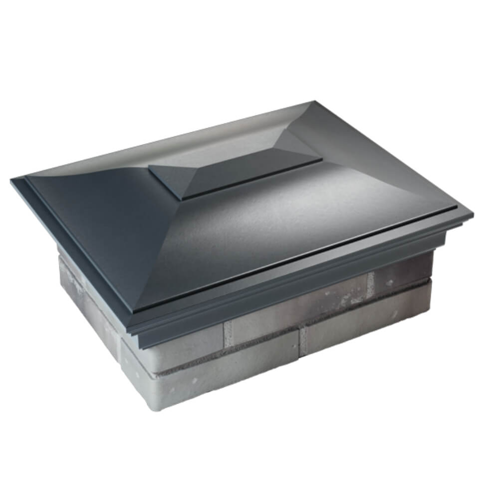 Колпак Zking Монблан Серый на столб 2х1.5 кирпича (515х385мм) Крымск фото