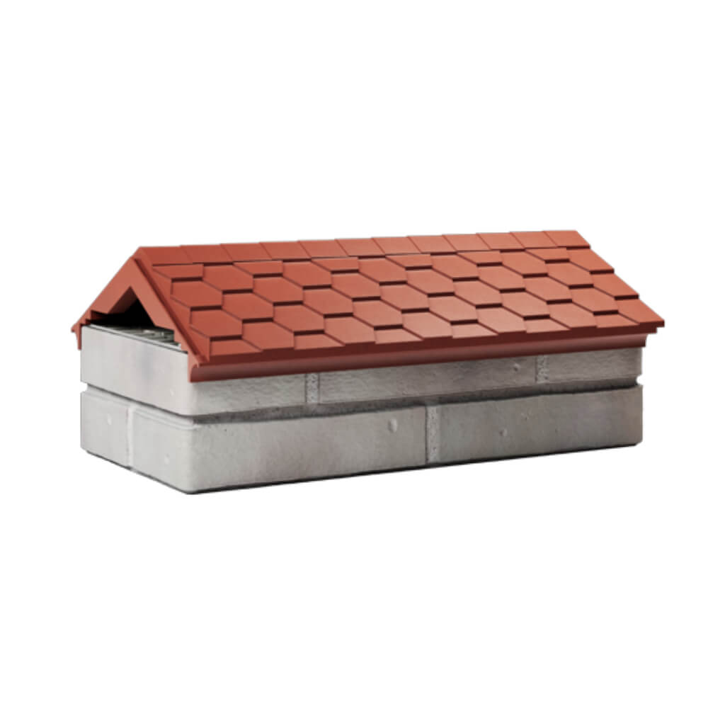 Парапет Zking Эверест Красный с посадкой на 1 кирпич (200/225/255мм) Крымск фото