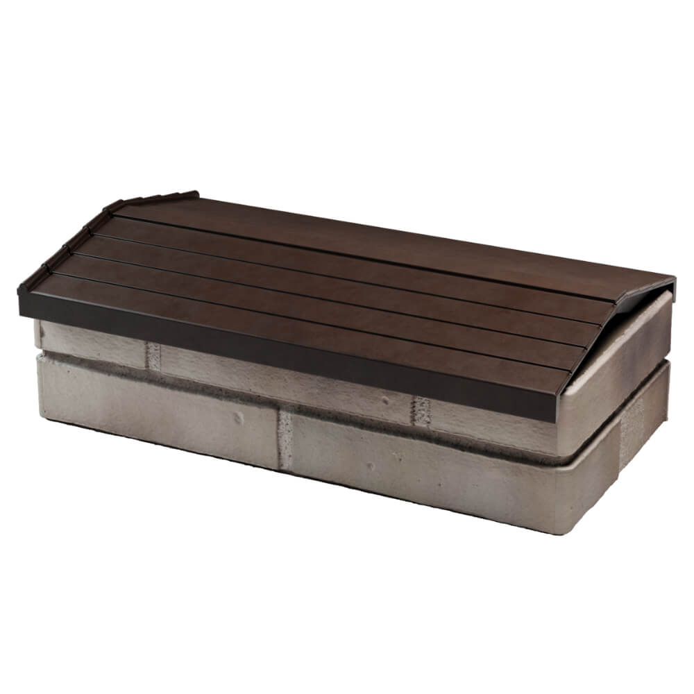 Парапет Zking Бона ХайТек Коричневый с посадкой на 1 кирпич (200/225/255мм) в Крымске фото