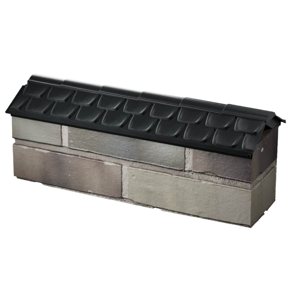 Парапет Zking Эльбрус Черный с посадкой на 0.5 кирпича (130мм) в Крымске фото