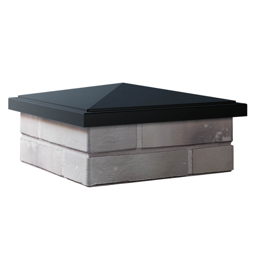 Колпак Zking БонаМоно Черный на столб 1.5х1.5 кирпича (385х385, 400х400мм) в Крымске фото