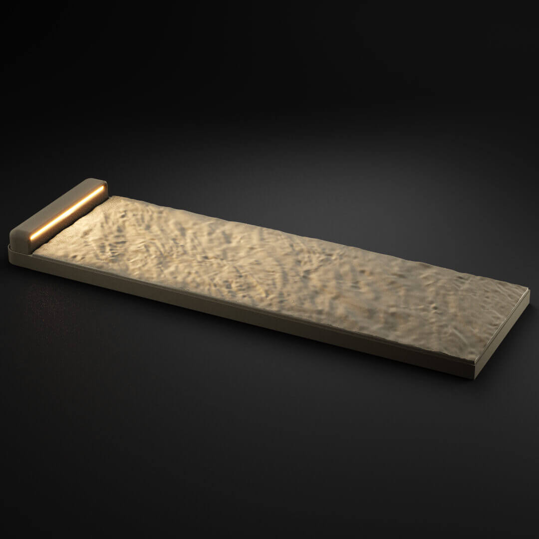 LED Светильник для шаговой плиты STONE Светлая Галька 330х75х98мм в Крымске фото