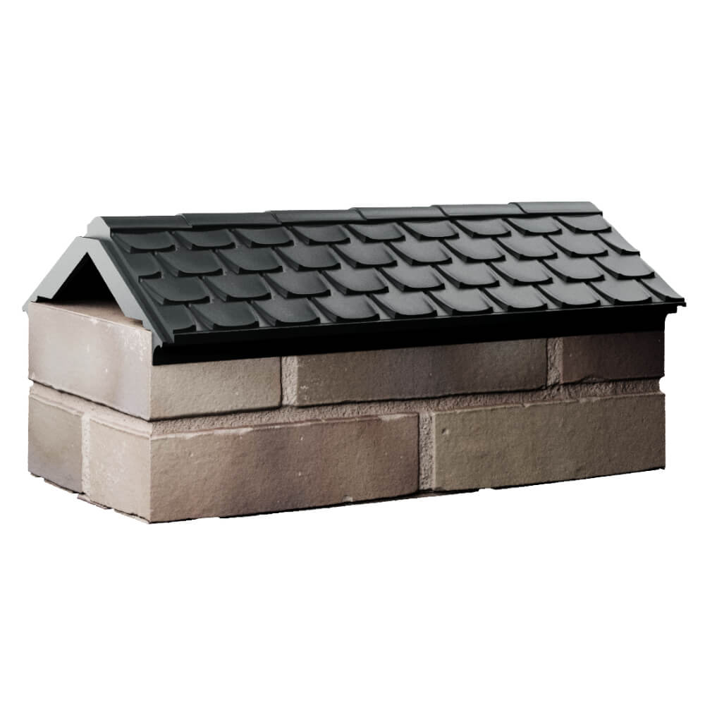 Парапет Zking Эльбрус Черный с посадкой на 1 кирпич (255мм) Крымск фото